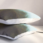 Landscape Pine Forest Green Evergreen Trees Minimalist Simple Landscape Pillow Sham Gallery Image 3