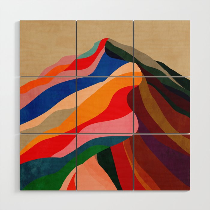 Mountain Ridge Wood Wall Art Gallery Image 1