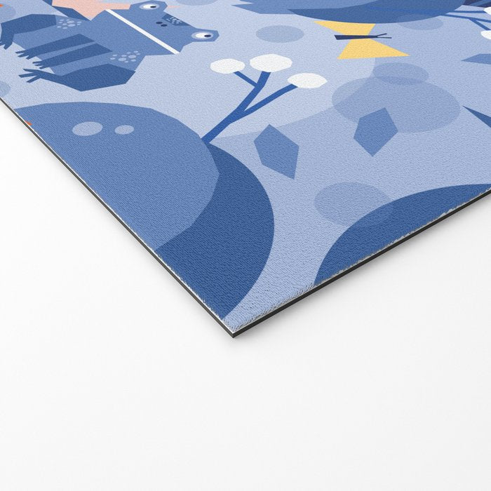 Frog in a pond pattern Welcome Mat Gallery Image 2