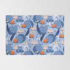 Frog in a pond pattern Rug Gallery Image 2