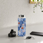 Frog in a pond pattern Water Bottle Gallery Image 4