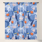 Frog in a pond pattern Window Curtain Gallery Image 5