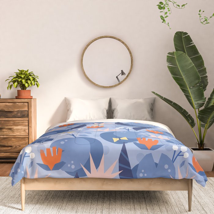 Frog in a pond pattern Comforter Gallery Image 3