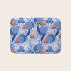 Frog in a pond pattern Bath Mat Gallery Image 1