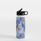 Frog in a pond pattern Water Bottle Gallery Image 1