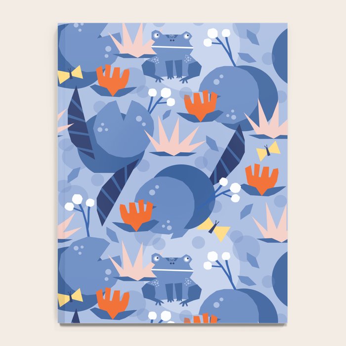 Frog in a pond pattern Notebook Gallery Image 4