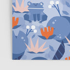 Frog in a pond pattern Poster Gallery Image 3