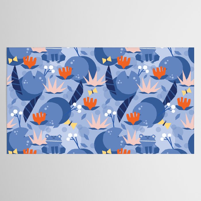 Frog in a pond pattern Tablecloth Gallery Image 2