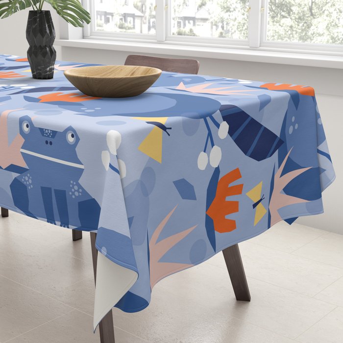 Frog in a pond pattern Tablecloth Gallery Image 3