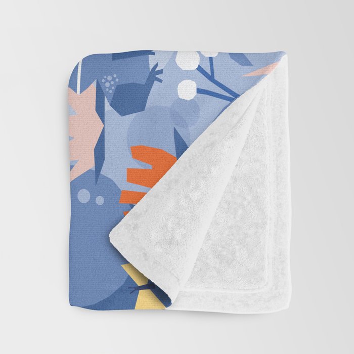 Frog in a pond pattern Throw Blanket Gallery Image 3