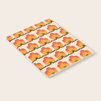 Retro Cloud Stripe 70s Floral Pattern Notebook Gallery Image 2
