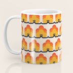 Retro Cloud Stripe 70s Floral Pattern Coffee Mug Gallery Image 3