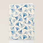 Ginko leaves blue Stationery Card Gallery Image 2