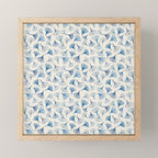Ginko leaves blue Mini Art Print Gallery Image 1