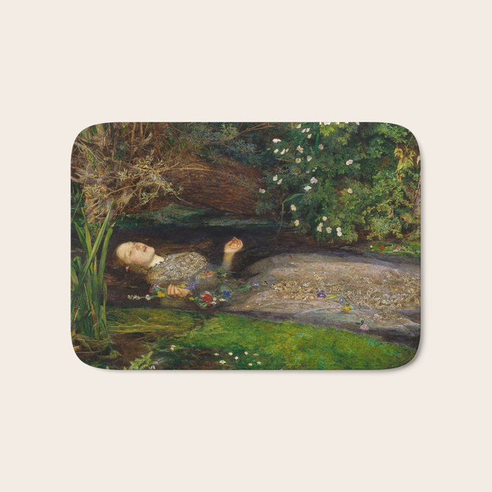 Ophelia, John Everett Millais Bath Mat Gallery Image 1