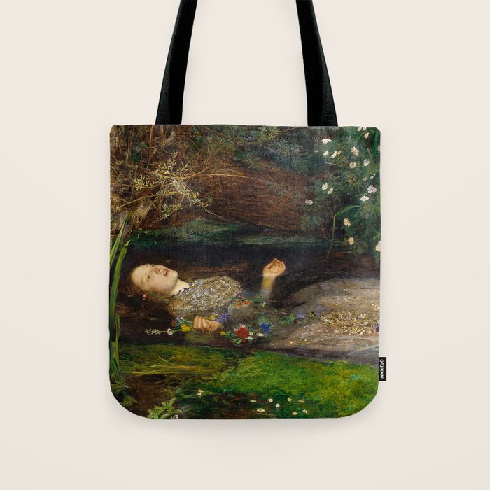 Ophelia, John Everett Millais Tote Bag Gallery Image 1