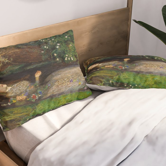Ophelia, John Everett Millais Pillow Sham Gallery Image 2