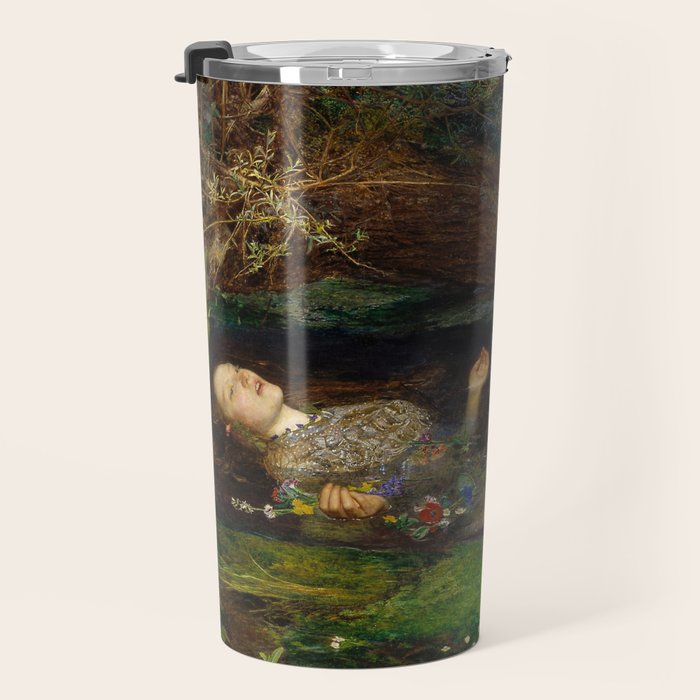 Ophelia, John Everett Millais Travel Mug Gallery Image 3