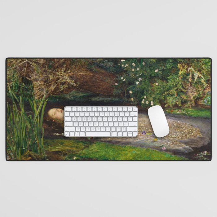 Ophelia, John Everett Millais Desk Mat Gallery Image 1