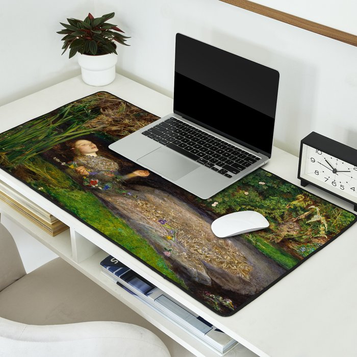 Ophelia, John Everett Millais Desk Mat Gallery Image 2