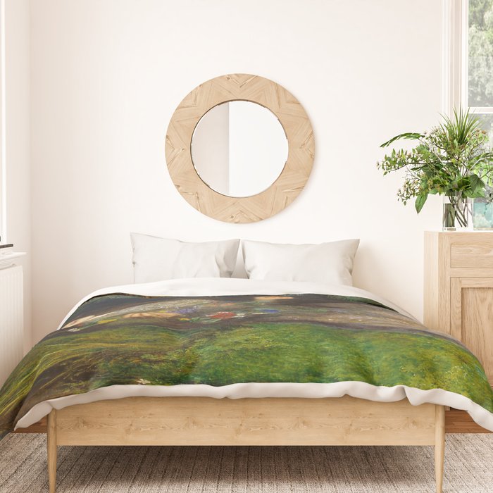 Ophelia, John Everett Millais Duvet Cover Gallery Image 3