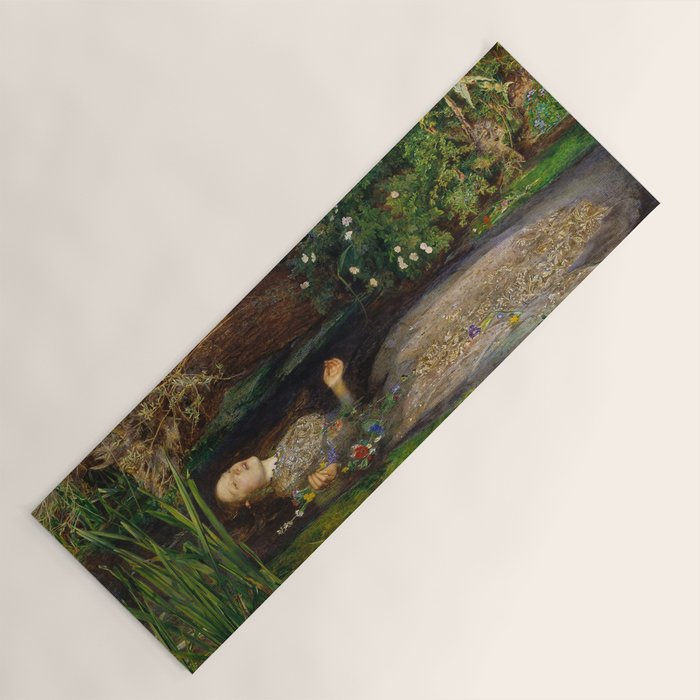 Ophelia, John Everett Millais Yoga Mat Gallery Image 1