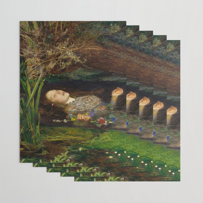 Ophelia, John Everett Millais Wrapping Paper Gallery Image 3