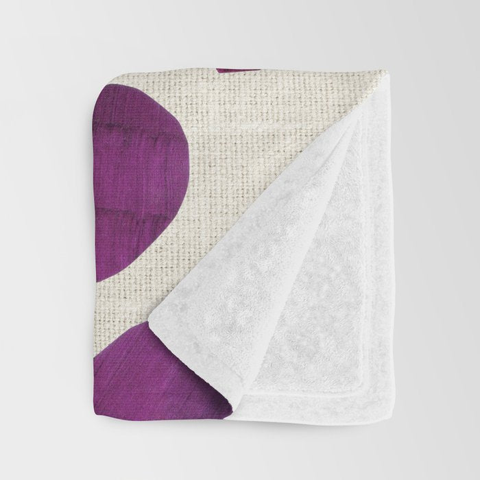 Purple Tropic Throw Blanket Gallery Image 3