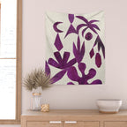 Purple Tropic Wall Tapestry Gallery Image 2