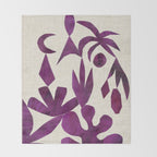 Purple Tropic Throw Blanket Gallery Image 2