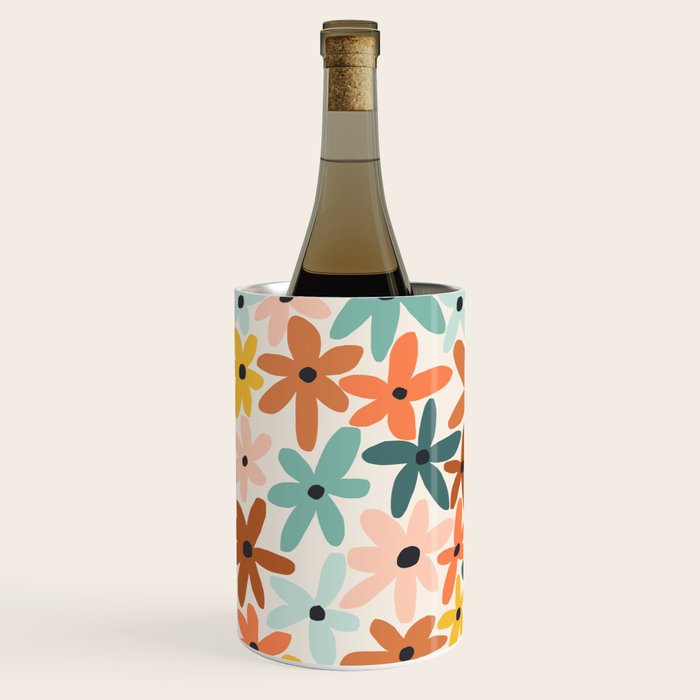 Joyful Flowers - earthy Wine Chiller Gallery Image 3