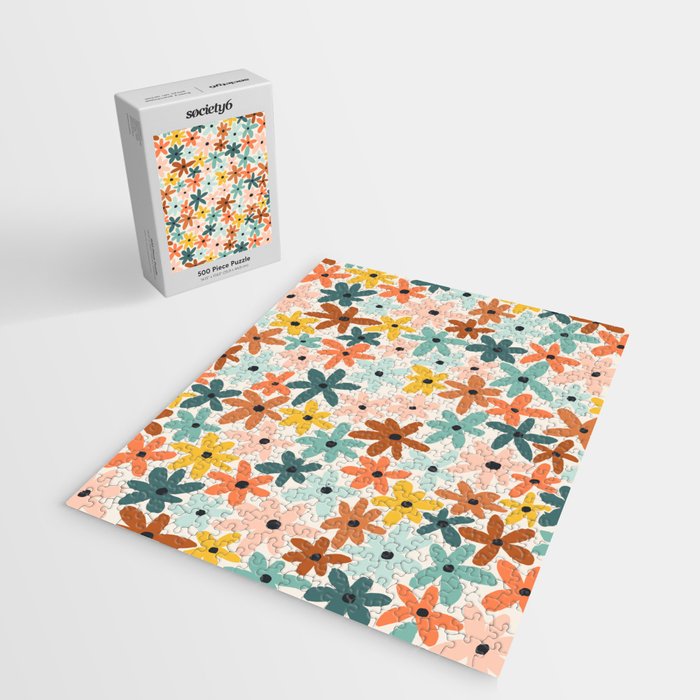 Joyful Flowers - earthy Jigsaw Puzzle Gallery Image 2