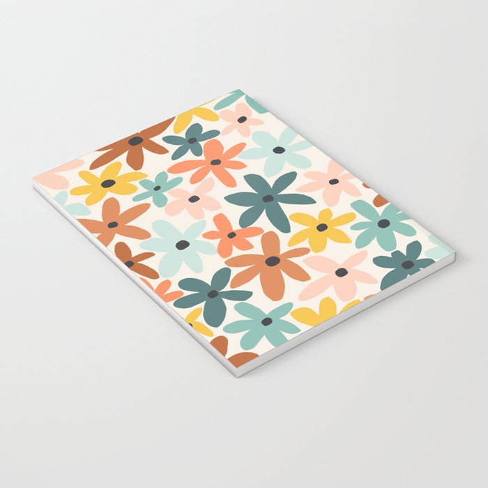Joyful Flowers - earthy Notebook Gallery Image 3