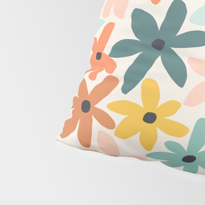 Joyful Flowers - earthy Pillow Sham Gallery Image 4