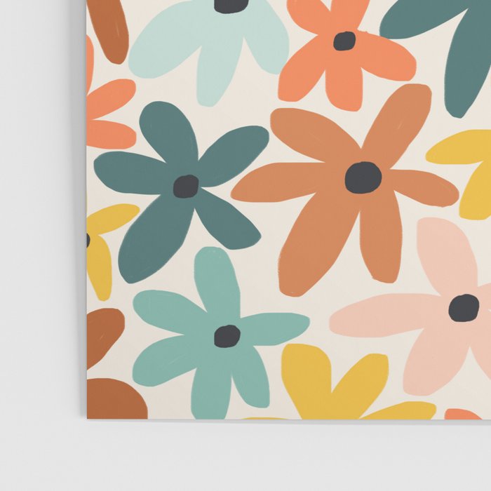 Joyful Flowers - earthy Poster Gallery Image 3
