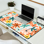 Joyful Flowers - earthy Desk Mat Gallery Image 2