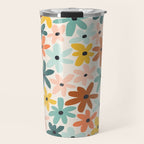 Joyful Flowers - earthy Travel Mug Gallery Image 1