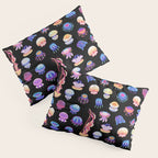 Jellyfish Day - dark Pillow Sham Gallery Image 3