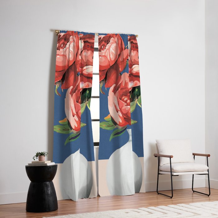 Vase of Flowers 2 Window Curtain Gallery Image 2