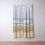 Day on the Ocean Beach 3 Window Curtain Gallery Image 3