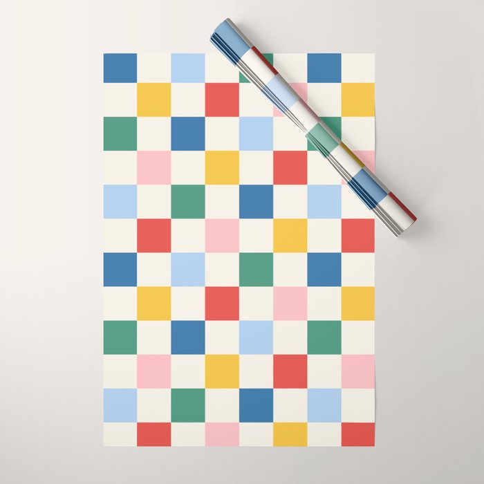 Check mate - primary Wrapping Paper Gallery Image 1