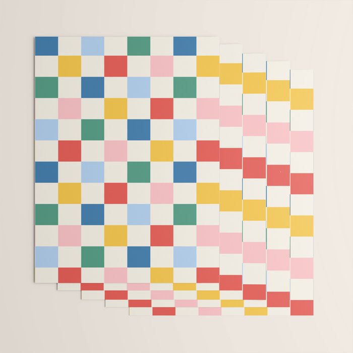 Check mate - primary Wrapping Paper Gallery Image 3