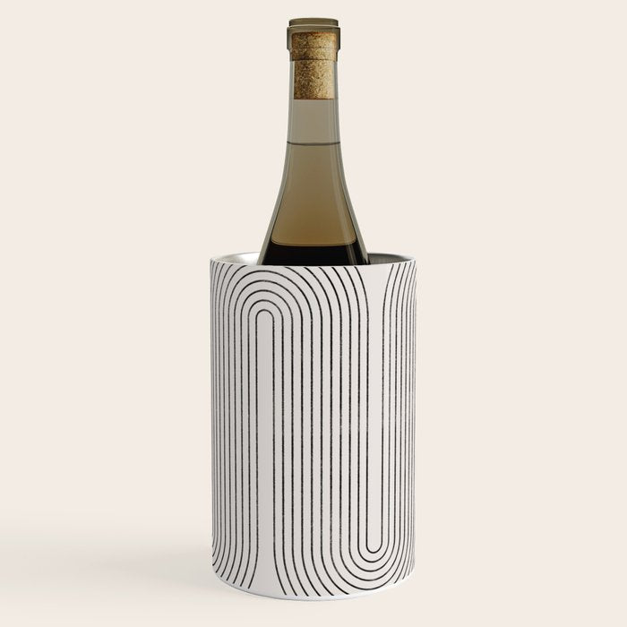 Mid-Century Modern No.28 - Woodblock Print Wine Chiller Gallery Image 3