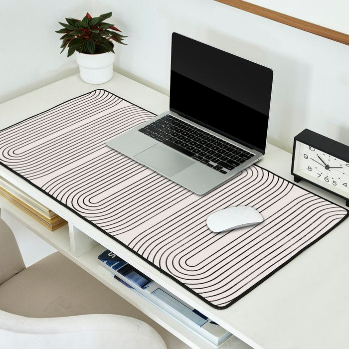 Mid-Century Modern No.28 - Woodblock Print Desk Mat Gallery Image 2