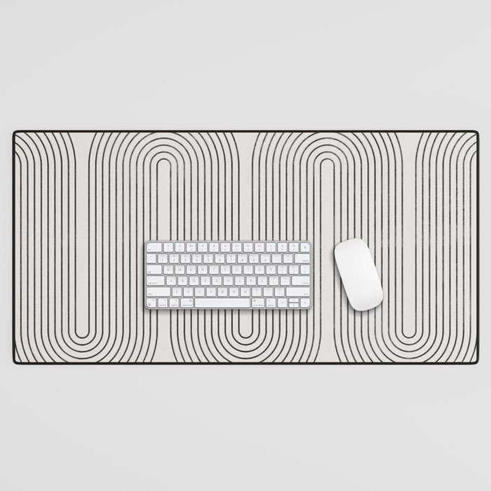 Mid-Century Modern No.28 - Woodblock Print Desk Mat Gallery Image 1