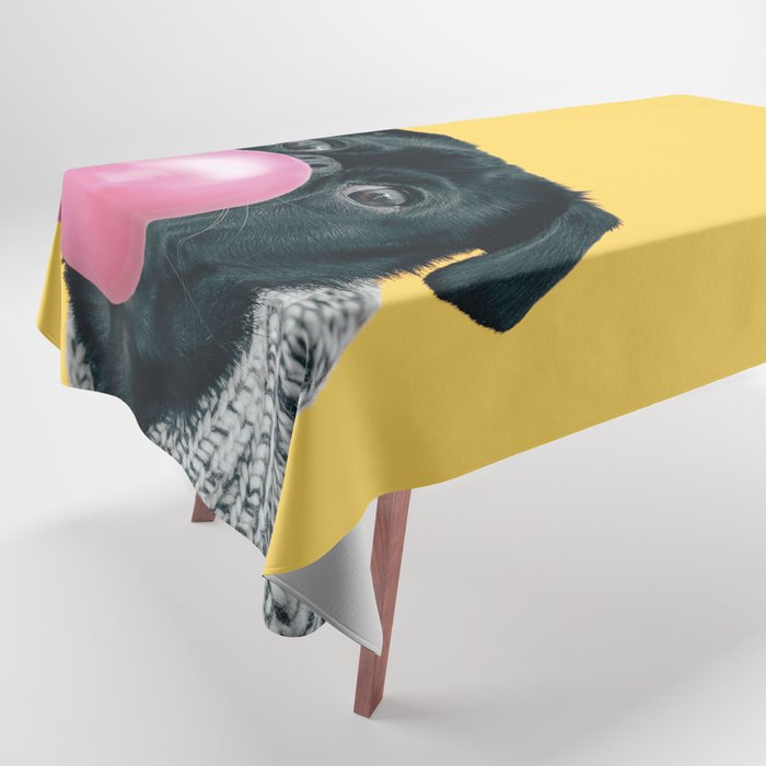 Pug Life: Pop Animals Tablecloth Gallery Image 1