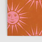 Freckled Suns - pink and rust Poster Gallery Image 3
