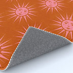 Freckled Suns - pink and rust Rug Gallery Image 4