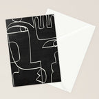 Abstract line art / Face 10 Stationery Card Gallery Image 2