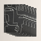 Abstract line art / Face 10 Wrapping Paper Gallery Image 3
